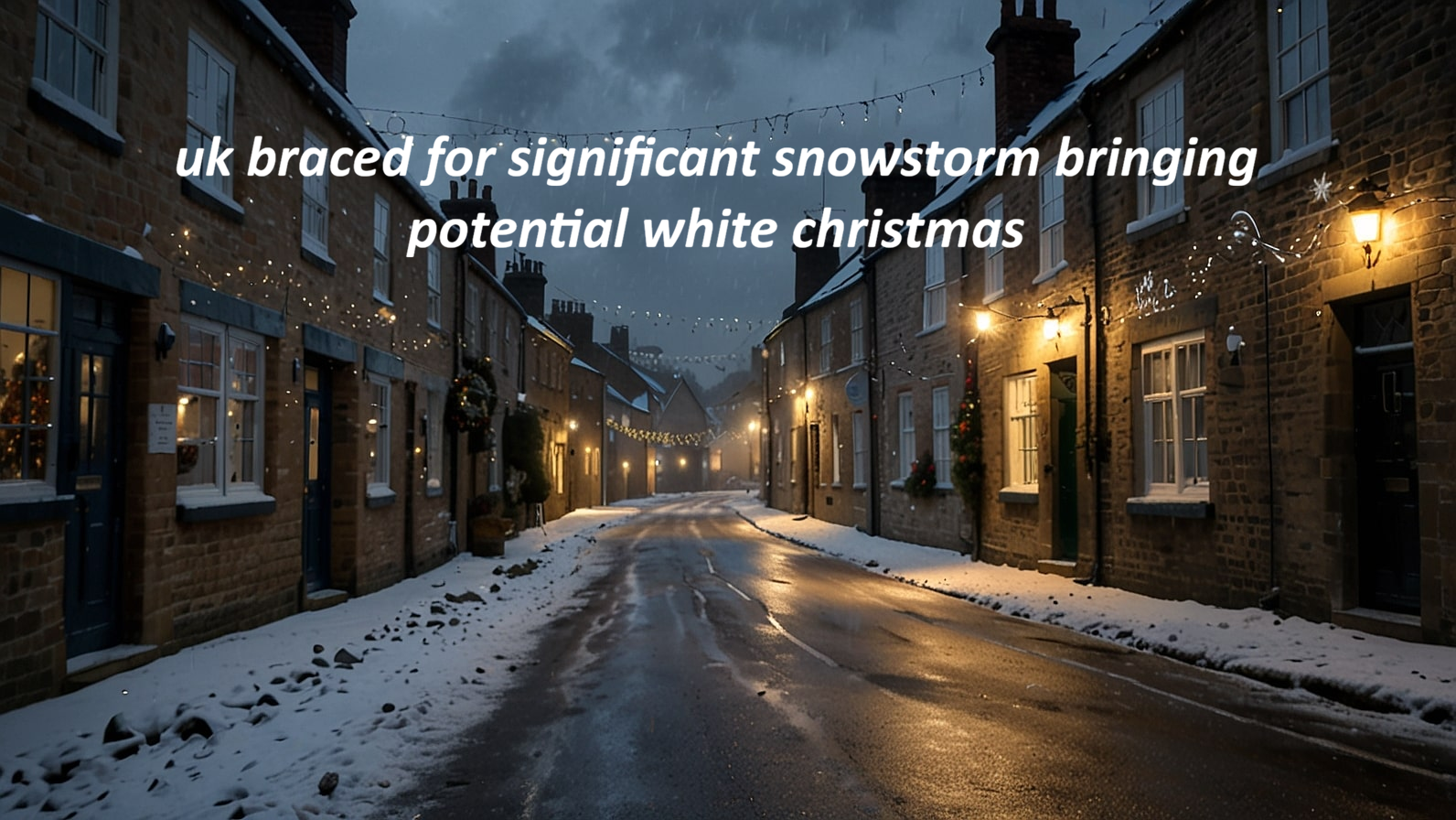 UK Braced for Significant Snowstorm Bringing Potential White Christmas