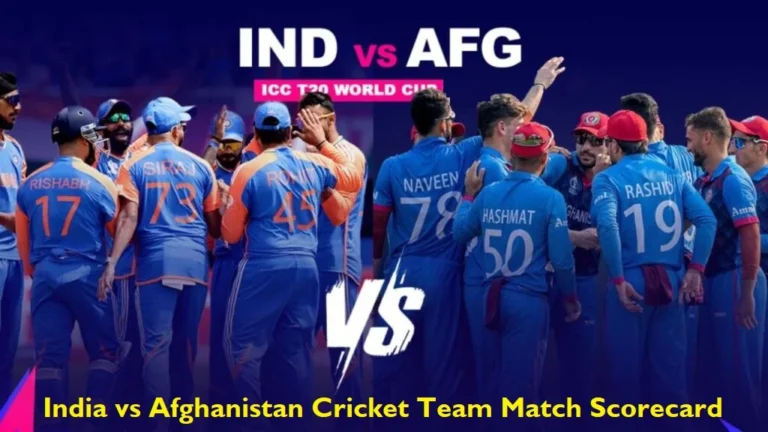 India National Cricket Team vs Afghanistan National Cricket Team Match Scorecard