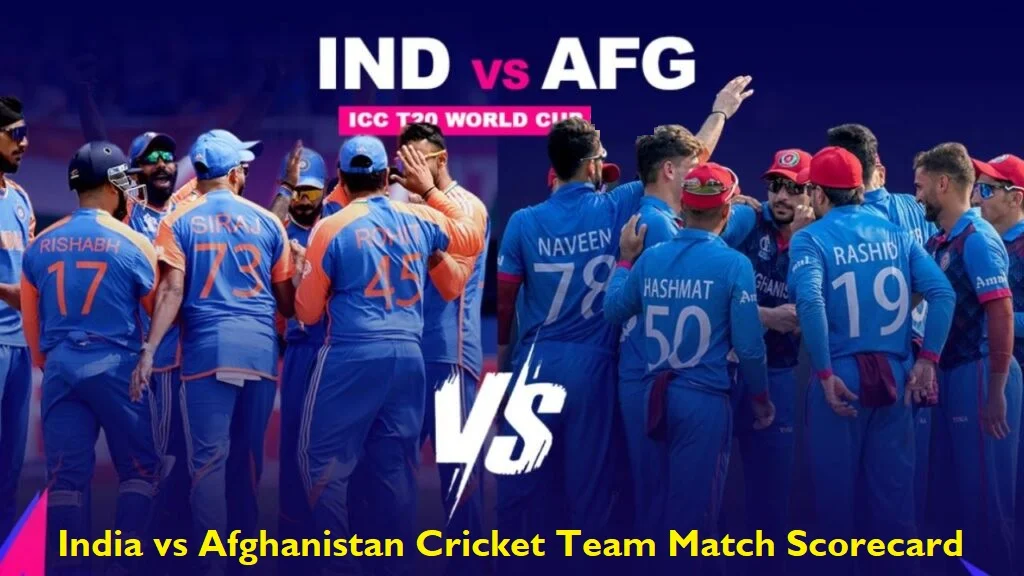 India National Cricket Team vs Afghanistan National Cricket Team Match Scorecard